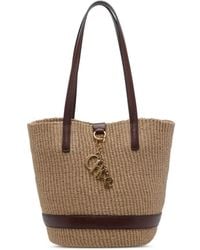 Chloé - Charms Logo-Pendant Tote Bag - Lyst