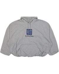 Vetements - Logo-Print Boxy Hoodie - Lyst
