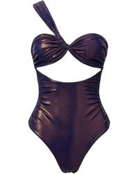 SOFIA ERHAN - Aura Asymmetrisch Badpak Met Uitgesneden Details - Lyst