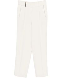 Peserico - Pin-Stripe Pleat Trousers - Lyst
