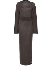 Rick Owens - Vestido largo de manga larga - Lyst