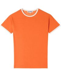 Sunnei - T-Shirt À Bords Contrastants - Lyst