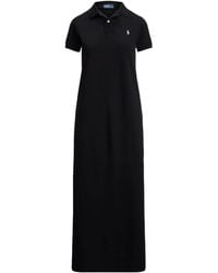 Polo Ralph Lauren - Short-Sleeve Midi Polo Dress - Lyst