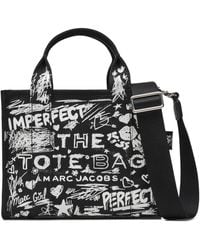 Marc Jacobs - Sac Cabas The Small Punk Scribble En Toile - Lyst