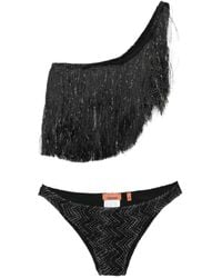 Missoni - Fringe One-Shoulder Bikini - Lyst