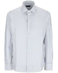 Herno - Gestreept Overhemd - Lyst