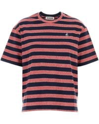 Jil Sander - Logo-Embroidered Striped T-Shirt - Lyst