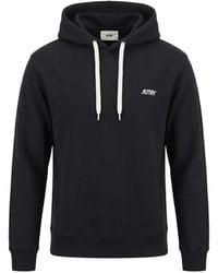 Autry - Logo-Print Drawstring Hoodie - Lyst