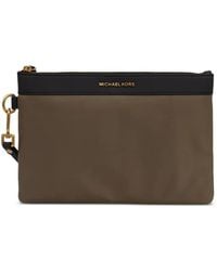Michael Kors - Brooklyn Logo-Lettering Wristlet Clutch Bag - Lyst