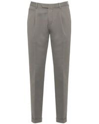 Devore - Pleated Turn-Up Trousers - Lyst