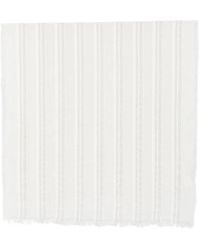 Peserico - Striped Frayed Scarf - Lyst