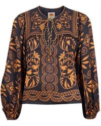 FARM Rio - Cornely Ainika Floral-Print Blouse - Lyst