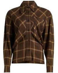 Co. - Check-Pattern Patch-Pocket Shirt - Lyst