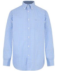Paul & Shark - Gingham Long-Sleeve Shirt - Lyst