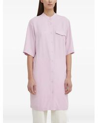 Marc O' Polo - Short-Sleeve Midi Shirt Dress - Lyst