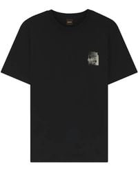 BOSS - Logo-Print Cotton T-Shirt - Lyst