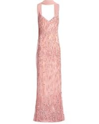 Elie Saab - ビーズトリム マキシドレス - Lyst