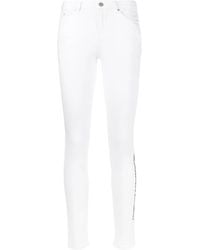 KARL LAGERFELD - Logo-Print Skinny Jeans - Lyst