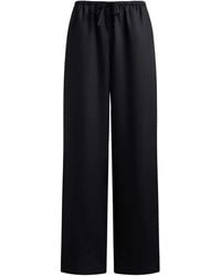 12 STOREEZ - Drawstring Linen Trousers - Lyst