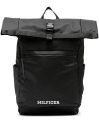Tommy Hilfiger - Monotype Roll-Top Backpack - Lyst