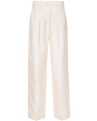 Magda Butrym - Wide-Leg Silk Trousers - Lyst