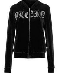 Philipp Plein - Hoodie Zippé À Logo Strassé - Lyst
