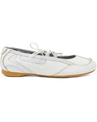 DIESEL - D-Mile Leather Ballet Flats - Lyst