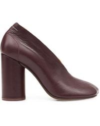 MM6 by Maison Margiela - Nappa Leather Anatomic Court Shoes - Lyst