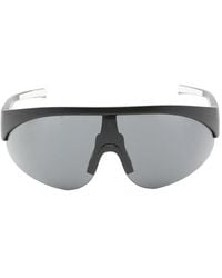 Moncler - Matte-Frame Shield Sunglasses - Lyst