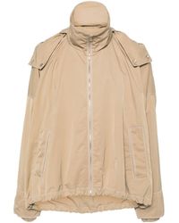 Bottega Veneta - Hooded Contrast-stitching Jacket - Lyst