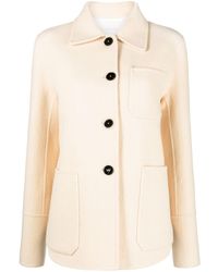 Jil Sander - Button-up Wool Shirt Jacket - Lyst