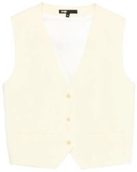 Maje - Chaleco Sin Mangas Con Botones - Lyst