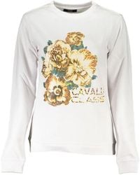 Roberto Cavalli - Pullover Mit Blumenprint - Lyst