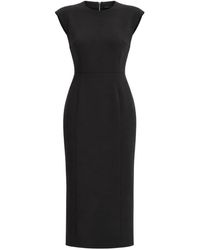 HUGO - Zip-Back Cap-Sleeve Dress - Lyst