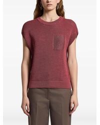 Peserico - Pocket Knitted Top - Lyst