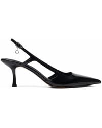 Maje - Patent Leather Slingback Pumps - Lyst