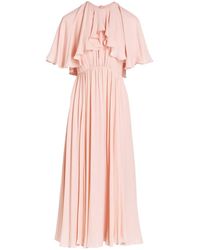 Giambattista Valli - Vestido midi con cuello redondo - Lyst