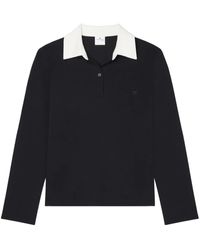 Courreges - Contrasting Cotton Blend Polo Shirt - Lyst