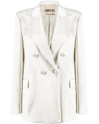 Aniye By - Peak-Lapel Double-Breasted Blazer - Lyst