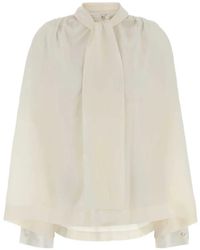 Carven - Blusa Con Lazo En El Cuello - Lyst
