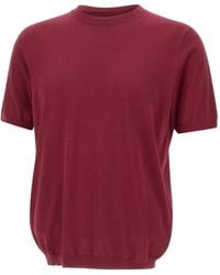 Kangra - Short-Sleeve Ribbed T-Shirt - Lyst