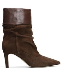 The Seller - Slouchy Pointed-Toe Suede Boots - Lyst