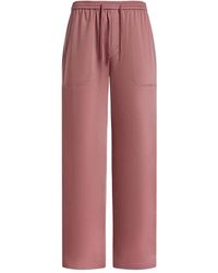 12 STOREEZ - Drawstring Pocket Cotton Trousers - Lyst