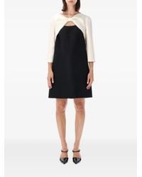 Valentino Garavani - Crepe Couture Bow-Detail Mini Dress - Lyst