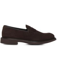 Doucal's - Panelled Suede Loafers - Lyst