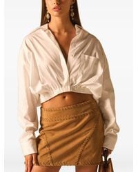 JBQ - Emery Cropped-Hemd Mit Fransen - Lyst