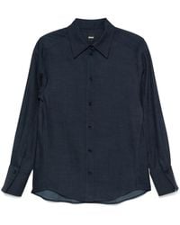 BOSS - Chambray Shirt - Lyst