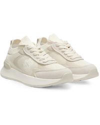BOSS - Mesh-Panelled Lace-Up Sneakers - Lyst