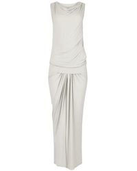 Entire studios - Cowl Draped Midi Dress - Lyst