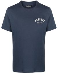 Barbour - Logo-print Cotton T-shirt - Lyst
